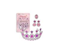 Parure Princesse Bijoux et Grande Couronne Enfant - Marque - Modèle - - Couleur Rose