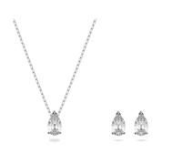Parure Stilla Attract, Taille poire, Blanc, Métal rhodié OS