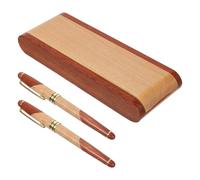 Parure Stylo Personnalisé, Stylo-plume avec Boîte, Set Papeterie Élégant | Stylo avec Plume Fin et Léger, Présent Raffiné pour Étudiants, Collectionneurs, École, Cahiers et Documents, Présentation