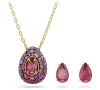 Parure Sublima, Parure (2), Taille poire, Rouge, Doré à l’or 18 carats (750/1000) OS