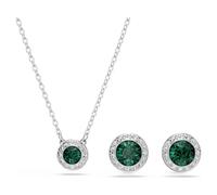 Parure Una Angelic, Parure (2), Taille Rond, Verts, Métal rhodié OS