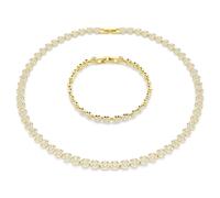 Parure Una Angelic, Taille ronde, Blanc, Doré à l’or 18 carats (750/1000) OS