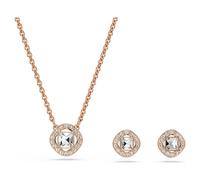Parure Una Angelic, Taille ronde, Blanc, Doré à l’or rose 18 carats (750/1000) OS