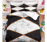 Parures De Lit Doux Confortable House De Couette Microfibre House De Couette Marbre X Cm + X Taies D'oreiller Xcm