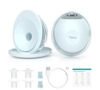 Paruu P20 Tire Lait Electrique Main Libre, Tire-Lait Portable avec 4 Modes et 12 Niveaux, Bride à Double Étanchéité de 19/21/24 mm, Visualisation du Temps et de la Quantité de Lait (2, Vert clair)