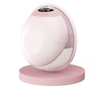 Paruu P20 Tire Lait Electrique Main Libre, Tire-Lait Portable avec 4 Modes et 12 Niveaux, Bride à Double Étanchéité de 19/21/24 mm, Visualisation du Temps et de la Quantité de Lait (1, Rose)