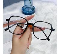 PARWANA Lunettes de Lecture Anti-éblouissantes, lecteurs d'ordinateur surdimensionnés, Anti-lumière Bleue, personnalité, lumière Plate, Miroir (Color : Sand-Black, Size : +150)