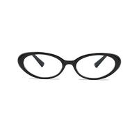 PARWANA Lunettes de Lecture œil de Chat Anti-lumière Bleue, Anti-éblouissement, for lecteurs d'ordinateur, Miroir à lumière Plate HD for Femmes (Color : Black, Size : +350)