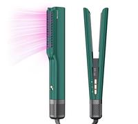 Parwin Pro Beauty Fer à lisser ionique à air humide à sec, sans plaques chauffantes, max. 160 °C, pour cheveux moyens et longs (35-75 cm), 1200 W, vert foncé