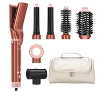 PARWIN PRO BEAUTY MaxAIR 2.0 Kit multi-styler 7 en 1, fer à friser, moins de dommages causés par la chaleur, sèche-cheveux 110 000 tr/min, brosse volume, embout de finition lissante, Amber Silk