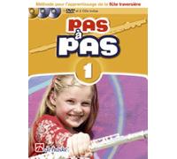 Pas à Pas 1 Flûte Traversière avec 2 CDs et DVD | Recueil de Chansons et Partitions Flûte Débutant Intermédiaire | Méthode Accompagnement Piano | Jaap Kastelein Klaas de Jong De Haske 60 Pages