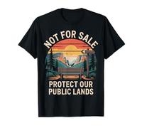 Pas à Vendre Protéger Les Terres publiques Vintage Nature T-Shirt