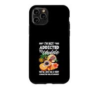 Pas Accro au ukulélé, Relation engagée, Coucher de Soleil Coque pour iPhone 11 Pro