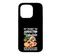 Pas Accro au ukulélé, Relation engagée, Coucher de Soleil Coque pour iPhone 15 Pro