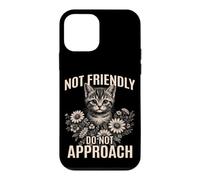 Pas Amical, ne Vous approchez Pas d'un Chat Sarcastique et Antisocial Coque pour iPhone 12 Mini