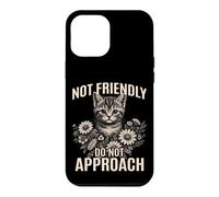 Pas Amical, ne Vous approchez Pas d'un Chat Sarcastique et Antisocial Coque pour iPhone 12 Pro Max