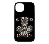 Pas Amical, ne Vous approchez Pas d'un Chat Sarcastique et Antisocial Coque pour iPhone 13