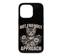 Pas Amical, ne Vous approchez Pas d'un Chat Sarcastique et Antisocial Coque pour iPhone 13 Pro