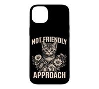 Pas Amical, ne Vous approchez Pas d'un Chat Sarcastique et Antisocial Coque pour iPhone 14 Plus