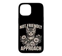 Pas Amical, ne Vous approchez Pas d'un Chat Sarcastique et Antisocial Coque pour iPhone 15