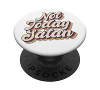 Pas Aujourd'hui Satan, chrétiens, Hommes et Femmes, reconnaissants, reconnaissants PopSockets PopGrip Adhésif