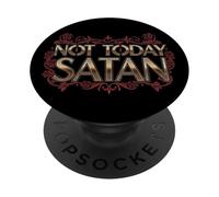 Pas aujourd'hui Satan - Design d'attitude sarcastique drôle et audacieux PopSockets PopGrip Adhésif