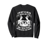 Pas Aussi méchant Que Je Voudrais être introverti Ironic Office Sweatshirt