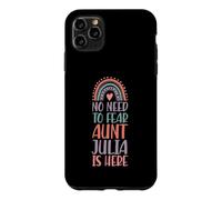Pas Besoin de craindre : Tante Julia est là. Prénom : Rainbow Auntie Coque pour iPhone 11 Pro Max