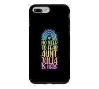 Pas Besoin de craindre : Tante Julia est là. Prénom : Rainbow Auntie Coque pour iPhone 7 Plus/8 Plus