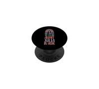 Pas Besoin de craindre : Tante Julia est là. Prénom : Rainbow Auntie PopSockets PopGrip Adhésif
