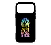Pas Besoin de craindre, Tante Nora est là. Prénom : Rainbow Auntie Coque pour iPhone 17 Pro Max