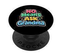Pas Besoin de Demander à Grand-mère des Grands-Parents drôles pour garçons et Filles PopSockets PopGrip Adhésif