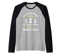 Pas Besoin de PSY Bretagne Humour Breton Homme Drole Manche Raglan