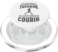 Pas Besoin de Thérapie Besoin de Courir Humour Running PopSockets PopGrip pour MagSafe