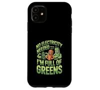 Pas Besoin d'électricité, Je suis Plein de légumes Verts végétaliens Coque pour iPhone 11