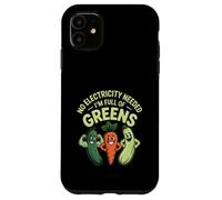 Pas Besoin d'électricité, Je suis Plein de légumes Verts végétaliens Coque pour iPhone 11