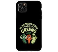 Pas Besoin d'électricité, Je suis Plein de légumes Verts végétaliens Coque pour iPhone 11 Pro Max