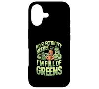 Pas Besoin d'électricité, Je suis Plein de légumes Verts végétaliens Coque pour iPhone 17