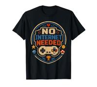 Pas Besoin d'Internet, il Suffit d'appuyer sur Start Retro Gamer T-Shirt