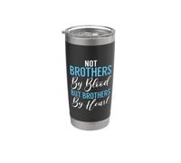 Pas Brothers by Blood mais Brothers by Heart Stepbrother Gobelet isotherme en acier inoxydable double paroi