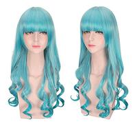 Pas cher anime poney coloré cosplay perruques faux cheveux synthétiques résistant à la chaleur violet bleu Halloween noël perruques + perruques casquette taille unique PL-771