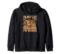 Pas comme les autres filles Funny Capybara Meme Bootleg Y2K Graphic Sweat à Capuche