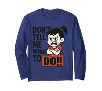 Pas d Ordre Girl Power Colère Cartoon Manche Longue