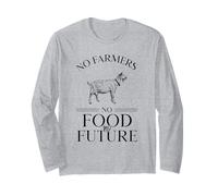 Pas d'agriculteurs, Pas de Nourriture, Pas d'avenir (Goat Graphic) Manche Longue