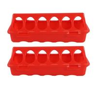 Pas D'alimentation De Volaille De Rebut - 2% De Poulet De Caille Avec 6 Trous | Pick Feeder Set Pour Canards, Pigeons, Perroquets, Oiseaux Agricoles | Plateau D'alimentation Durable Avec Aquarelle