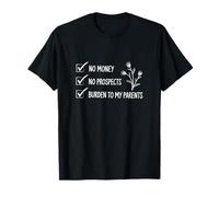 Pas d'argent, perspectives, fierté et préjugés | Jane Austen Literary T-Shirt