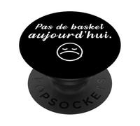 Pas de Basket Aujourd'hui Basketteur Joueur de Basketball PopSockets PopGrip Adhésif