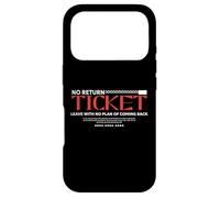 Pas de Billet Aller-Retour - Urban Typography Streetwear Coque pour iPhone 17 Pro