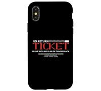Pas de Billet Aller-Retour - Urban Typography Streetwear Coque pour iPhone X/XS