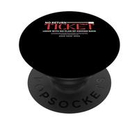 Pas de Billet Aller-Retour - Urban Typography Streetwear PopSockets PopGrip Adhésif